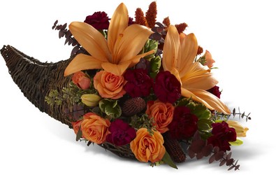 Harvest Home Cornucopia from Backstage Florist in Richardson, Texas